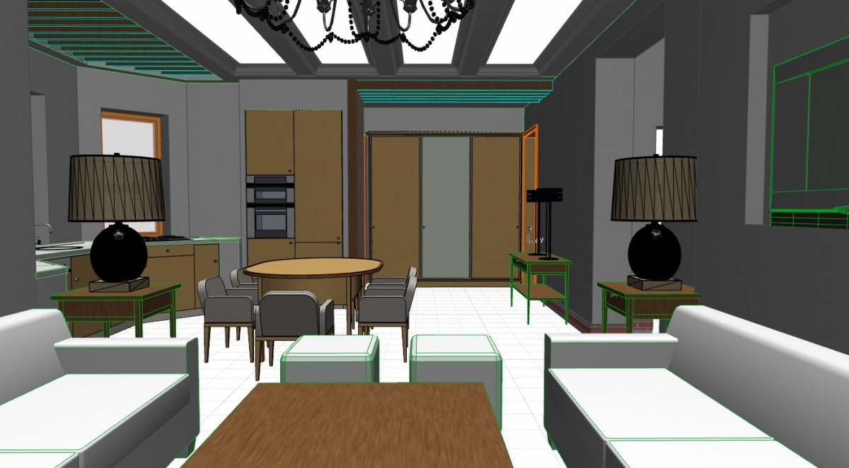 New! Визуализация дизайна интерьера 3D  Виртуальная прогулка по квартире  
